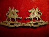 M75 - The Frontenac Regiment Collar Badge Pair 